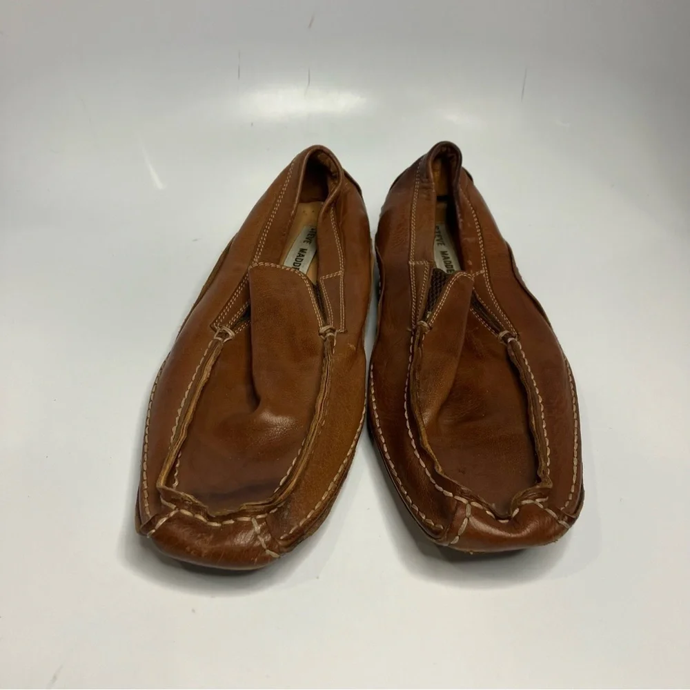 Steve Madden driving loafers brown‎ leather size 9